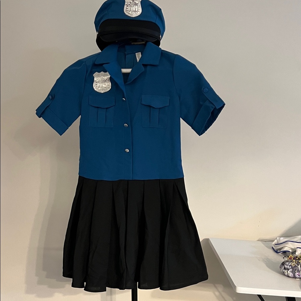 Party City Blue and Black Police Officer Costume for Kids